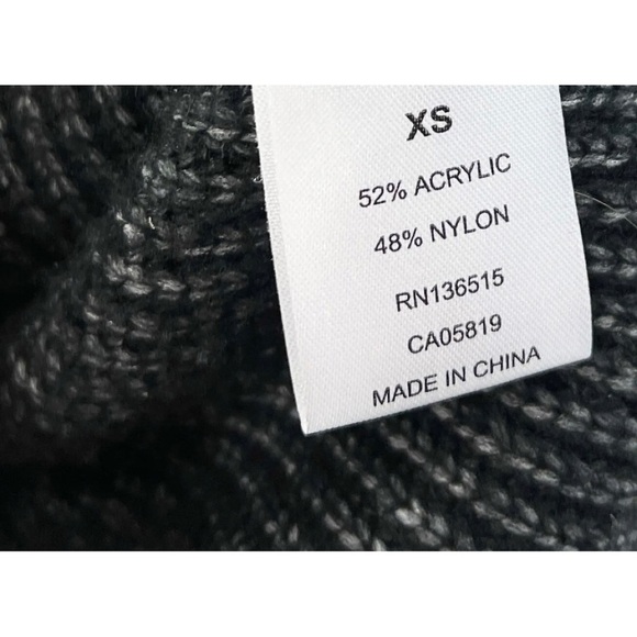 Stitches and Stripes Evereve Womens Sz XS Black Sloane Destructed Tunic Sweater - Picture 12 of 12